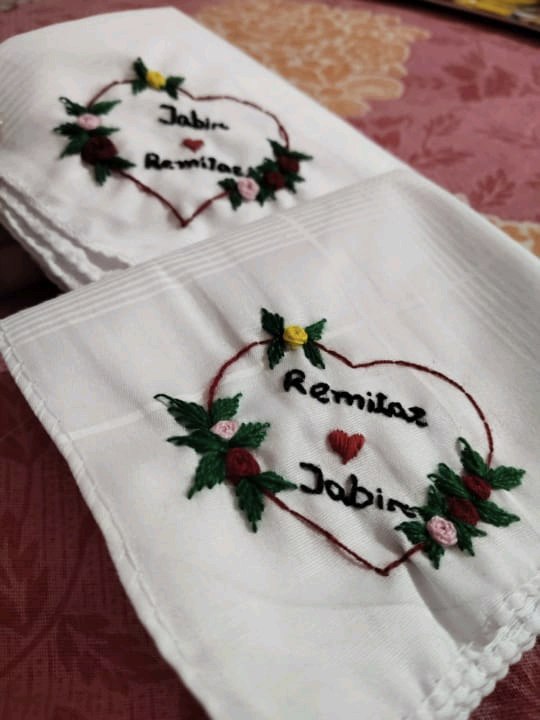 Couple Name Handkerchiefs (Set of 2)