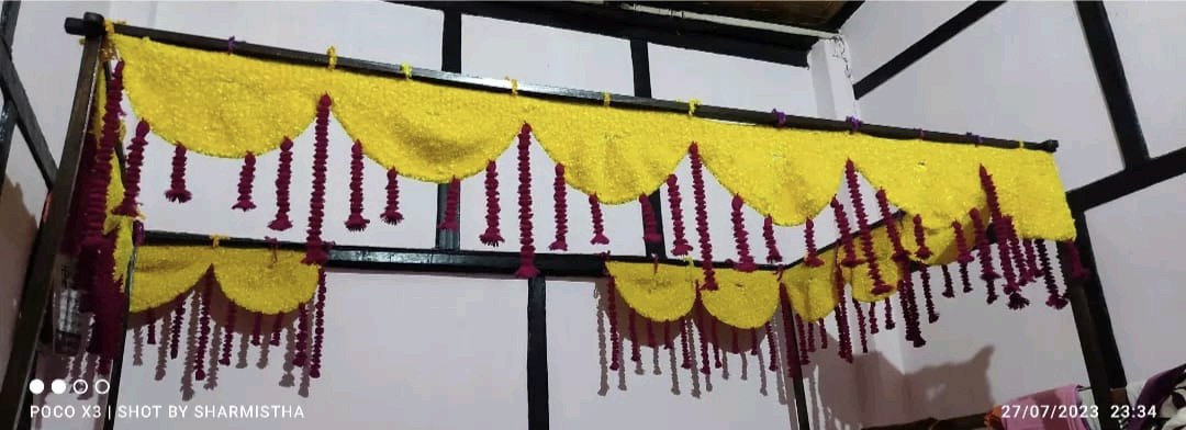 Crochet Door Toran with Hangings