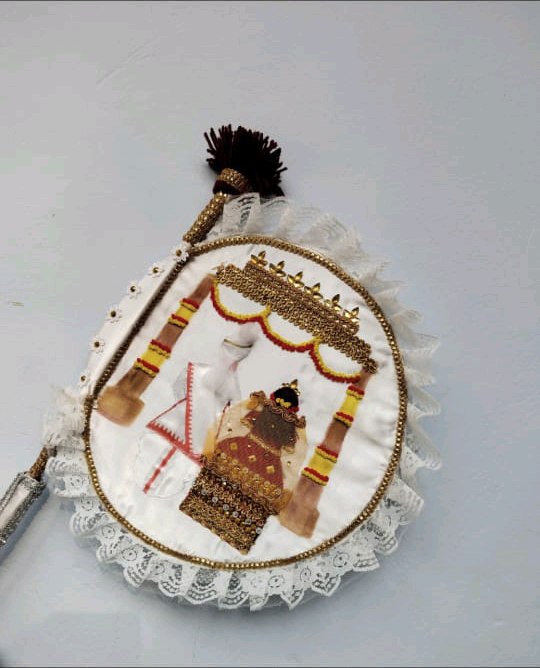 Wedding Hand Fan: Mandap Design